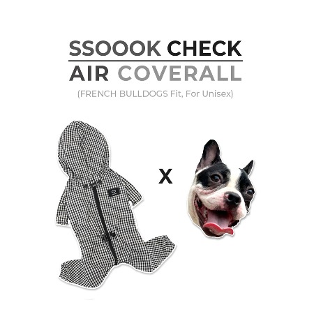SSOOOK Check Air Coverall French Bulldog Fit ,For Unisex [SO-OW143]
