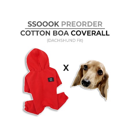 SSOOOK Cotton Boa Coverall [Dachshund,  SO-OR435]