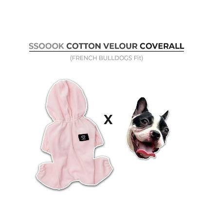 SSOOOK Cotton Velour Coverall [For French Bulldog, SO-OR363)